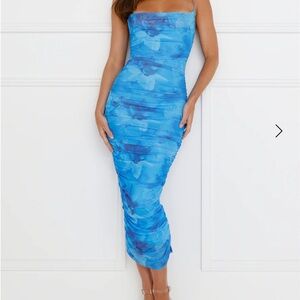 Hello Molly Blue Floral Women's Dress